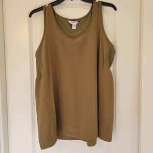 NWOT Athleta Tank Top In Olive Green Size Large